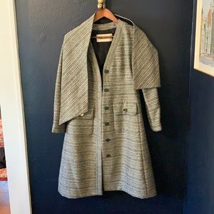Galanos tweed winter coat full sleeve